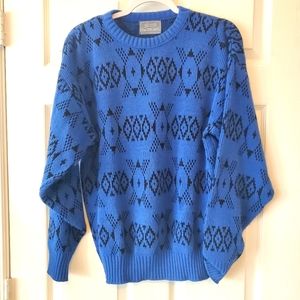 Vintage 80s Le Tigré Blue Sweater